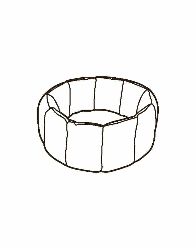 Replacement cover BLOOM pet basket