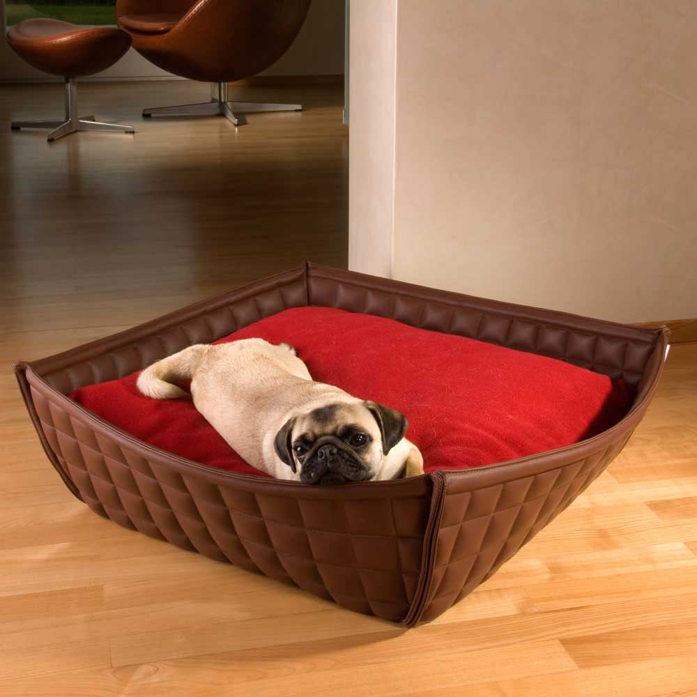 BOWL dog bed faux leather