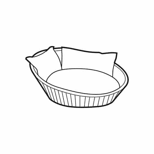 Replacement cover for SIRO pet baskets