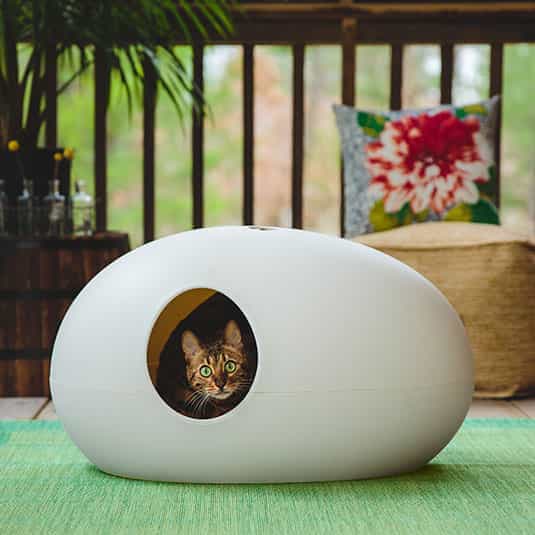 Outdoor cat house UOVO